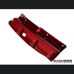 Alfa Romeo 4C Carbon Fiber Seat Belt Trim Set - Red Candy